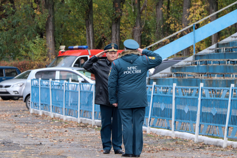 Дан старт Кубку Главного управления МЧС России по Липецкой области по боевому развёртыванию