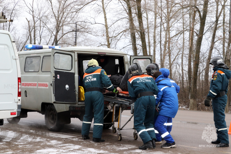 В Хлевенском муниципальном районе состоялась межведомственная тренировка по ликвидации последствий ДТП